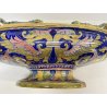 ANTICO VASO CENTROTAVOLA JARDINIERE Gualdo Tadino CERAMICA MAIOLICA LUSTRO '30