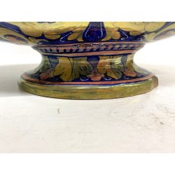 ANTICO VASO CENTROTAVOLA JARDINIERE Gualdo Tadino CERAMICA MAIOLICA LUSTRO '30