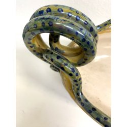 ANTICO VASO CENTROTAVOLA JARDINIERE Gualdo Tadino CERAMICA MAIOLICA LUSTRO '30