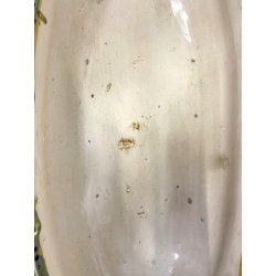 ANTICO VASO CENTROTAVOLA JARDINIERE Gualdo Tadino CERAMICA MAIOLICA LUSTRO '30