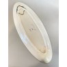 PIATTO OVALE da PARETE Stile Elio Schiavon CERAMICA SMALTATA DECORO PESCATORE