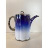 SET CAFFE PORCELLANA Rosenthal BLU COBALTO DECORO LIBERTY SILVER OVERLAY DANNI