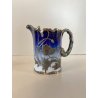 SET CAFFE PORCELLANA Rosenthal BLU COBALTO DECORO LIBERTY SILVER OVERLAY DANNI