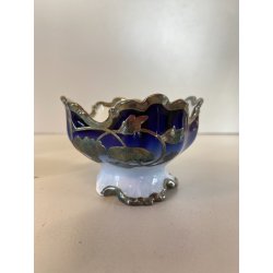 SET CAFFE PORCELLANA Rosenthal BLU COBALTO DECORO LIBERTY SILVER OVERLAY DANNI