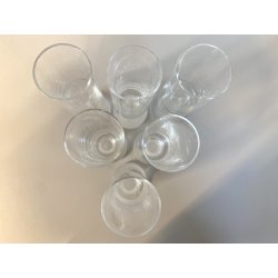 SET 6 BICCHIERI FLUTE CHAMPAGNE CRISTALLO VINTAGE BASE SATINATA FROSTED ANNI '70