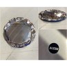 VASSOIO ACCIAIO INOX DESIGN  Lluis Clotet PER ALESSI "Foix" ø 44 cm VINTAGE TRAY