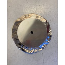 VASSOIO ACCIAIO INOX DESIGN  Lluis Clotet PER ALESSI "Foix" ø 44 cm VINTAGE TRAY