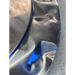 VASSOIO ACCIAIO INOX DESIGN  Lluis Clotet PER ALESSI "Foix" ø 44 cm VINTAGE TRAY