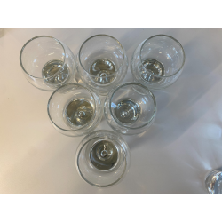 LOTTO 14 BICCHIERI CRISTALLO DESIGN ATTR. Sergio Asti MID CENTURY MODERN '70s