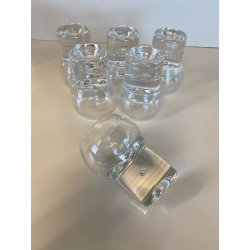 LOTTO 14 BICCHIERI CRISTALLO DESIGN ATTR. Sergio Asti MID CENTURY MODERN '70s