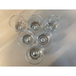 LOTTO 14 BICCHIERI CRISTALLO DESIGN ATTR. Sergio Asti MID CENTURY MODERN '70s