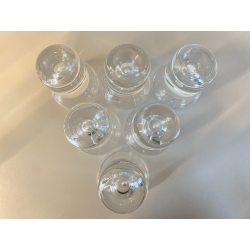 LOTTO 14 BICCHIERI CRISTALLO DESIGN ATTR. Sergio Asti MID CENTURY MODERN '70s