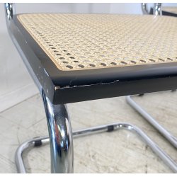 SET 4 SEDIA CESCA MARCEL BREUER ACCIAIO PAGLIA DI VIENNA DESIGN ANNI 60/70 CHAIR