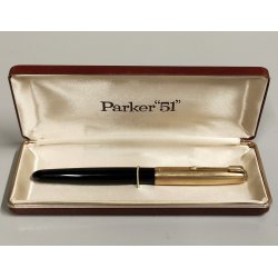 ANTICA PENNA STILOGRAFICA Parker 51 anni 50 ORO 12k Gold Filled OLD FOUNTAIN PEN
