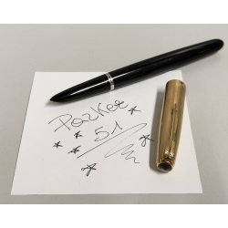 ANTICA PENNA STILOGRAFICA Parker 51 anni 50 ORO 12k Gold Filled OLD FOUNTAIN PEN