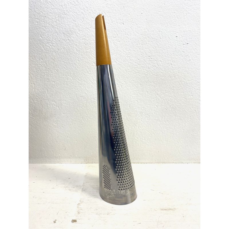 GRATTUGIA GIGANTE Todo DESIGN Richard Sapper PER ALESSI ACCIAIO 18/10 LEGNO 2004