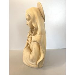 SCULTURA CERAMICA BUSTO MADONNA GESU' BAMBINO MARIA NATIVITA' 700/46 ITALY