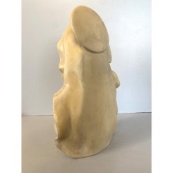 SCULTURA CERAMICA BUSTO MADONNA GESU' BAMBINO MARIA NATIVITA' 700/46 ITALY