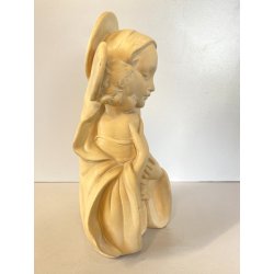 SCULTURA CERAMICA BUSTO MADONNA GESU' BAMBINO MARIA NATIVITA' 700/46 ITALY