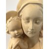 SCULTURA CERAMICA BUSTO MADONNA GESU' BAMBINO MARIA NATIVITA' 700/46 ITALY