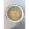 VASO PORCELLANA CINESE MONOCROMA CELADON DECORO RILIEVO FIORI PAESAGGIO XX sec