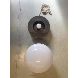 LAMPADA da TAVOLO DESIGN E. Tronconi  ACCIAIO VETRO MURANO ø 32x30 cm/h ANNI '70