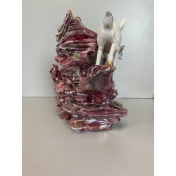 SCULTURA CERAMICA G. Girardi CERBIATTO SCOIATTOLO SVUOTATASCHE PORTACENERE '50