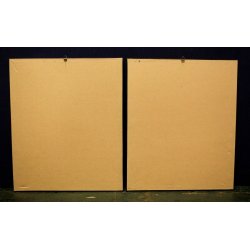 COPPIA QUADRI A. Advier RITRATTI VOLTO DONNA ANNI 30/40 SANGUIGNA CORNICE RADICA