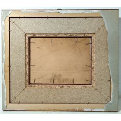 ANTICO DIPINTO FIRMATO MELCHIORRE PAESAGGIO MONTE FIUME QUADRO OLIO TAVOLA EPOCA