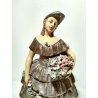 ANTICA SCULTURA STATUA DAMA FIORI NOTARI ARTURO PANNUNZIO TERRACOTTA CERAMICA