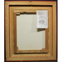 QUADRO DIPINTO ACRILICO TELA G. Cozzi 1986 IPERCROMATISMO ASTRATTO PAESAGGIO  