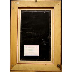 QUADRO DIPINTO Baraldi OLIO TAVOLA PUTTI MONUMENTO NEOCLASSICO DAME BAGNI TERME