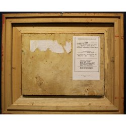 QUADRO DIPINTO TECNICA MISTA TELA Cozzi 1983  IPERCROMATISMO ASTRATTO PAESAGGIO 