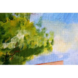 GRANDE QUADRO Antonello Zecca OLIO TELA PAESAGGIO MARINA ULIVI PAPAVERI CAVALLO