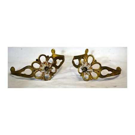 ANTICO 2 EMBRASSE FERMA TENDA BRONZO DORATO RESTAURATION CERAMICA CURTAINS CASA