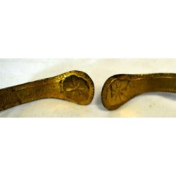 ANTICO 2 EMBRASSE FERMA TENDA BRONZO DORATO RESTAURATION CERAMICA CURTAINS CASA