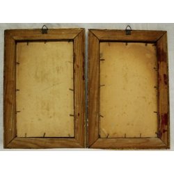 ANTICHI QUADRI OLIO CARTONE Comaschi Paesaggi FIUME PONTE FERROVIA 1929 VIA CASE