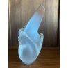 VASO SCULTURA CRISTALLO Lalique "Sylvie" COLOMBE BIRDS FIGURE LOVE FROSTED GLASS