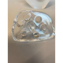 VASO SCULTURA CRISTALLO Lalique "Sylvie" COLOMBE BIRDS FIGURE LOVE FROSTED GLASS