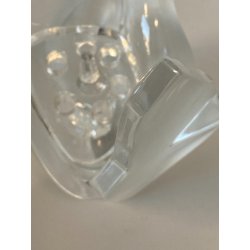 VASO SCULTURA CRISTALLO Lalique "Sylvie" COLOMBE BIRDS FIGURE LOVE FROSTED GLASS