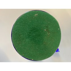 Bottiglia CRYSTAL DECANTER BOHEMIA BLU COBALTO DECORO CUT to CLEAR GEOMETRICO