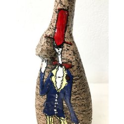 VASO SAN MARINO CERAMICA SMALTO POLICROMO SMALTATA EFFETTO SUGHERO DESIGN