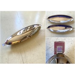 PESCIERA VASSOIO OVALE DESIGN Roberto Sambonet ACCIAIO 18/10 LUCIDO 51x15x7 cm/h