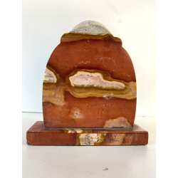 MINIATURA RITRATTO MADONNA BAMBINO CELLULOIDE CORNICE PIETRA DURA ARGENTO