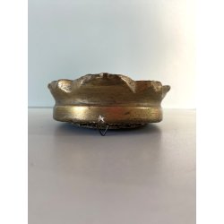 MINIATURA RITRATTO VERGINE MARIA in PREGHIERA CORNICE LEGNO VELLUTO