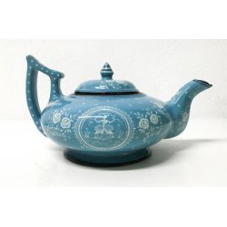 ANTICO SERVIZIO TÈ MENGARONI MAP PESARO CERAMICA DIPINTA DESIGN EPOCA 1940