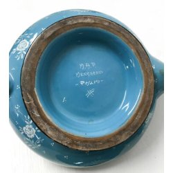 ANTICO SERVIZIO TÈ MENGARONI MAP PESARO CERAMICA DIPINTA DESIGN EPOCA 1940