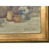 ANTICO QUADRO DIPINTO Marchetti NATURA MORTA FRUTTA VASO BOTTIGLIA OLD PAINTING