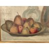 ANTICO QUADRO DIPINTO Marchetti NATURA MORTA FRUTTA VASO BOTTIGLIA OLD PAINTING
