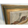 ANTICO QUADRO DIPINTO Marchetti NATURA MORTA FRUTTA VASO BOTTIGLIA OLD PAINTING